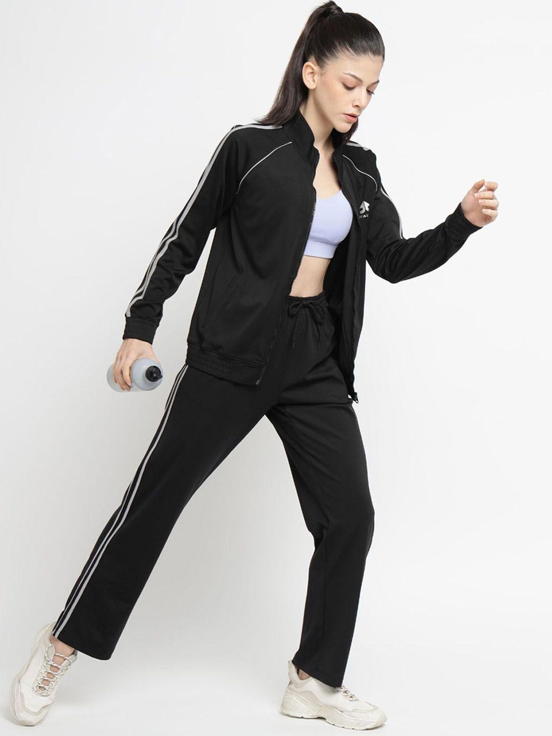 OFF LIMITS Women Printed Mid-Rise Zipper Tracksuit Myntra sale