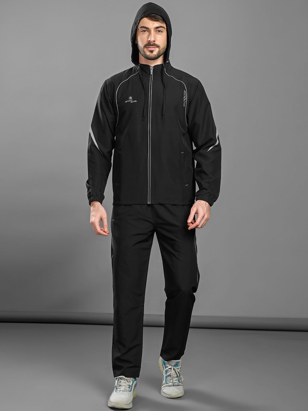 SPORT SUN Men Hooded Neck Long Sleeves Tracksuits Myntra sale