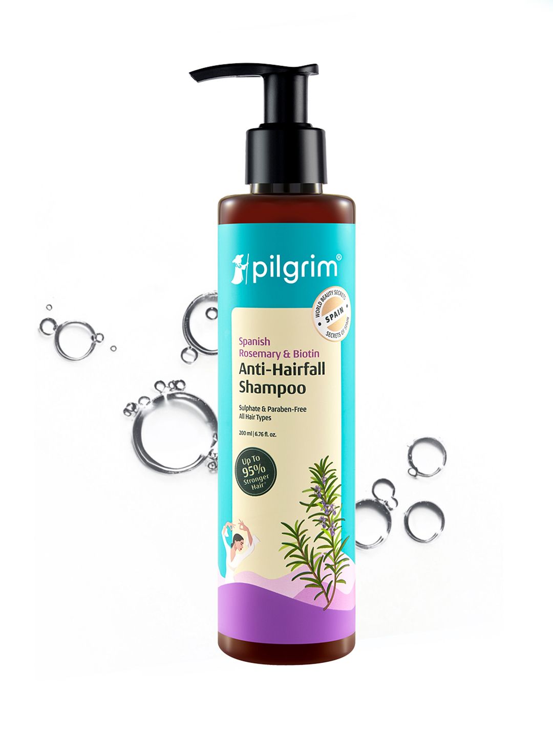 Pilgrim Rosemary & Biotin Anti-Hairfall Shampoo for Reducing Hair Loss & Breakage - 200ml Myntra sale
