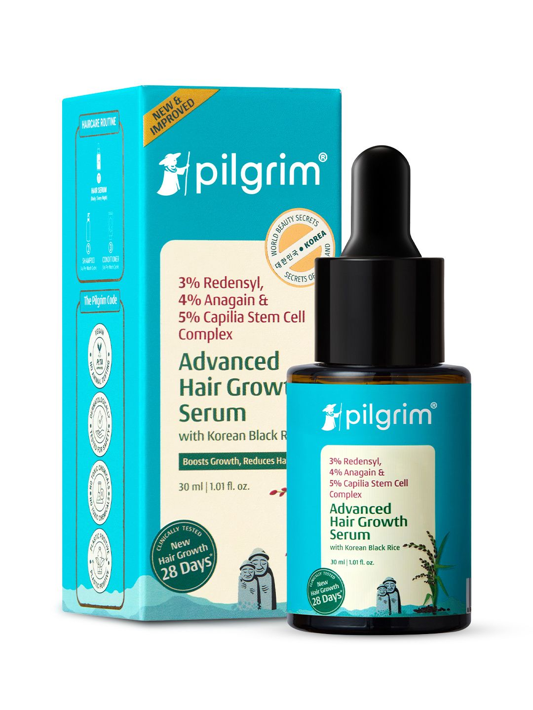 Pilgrim Advanced Hair Growth Serum with Redensyl & Anagain for Hair Fall Control - 30 ml Myntra sale