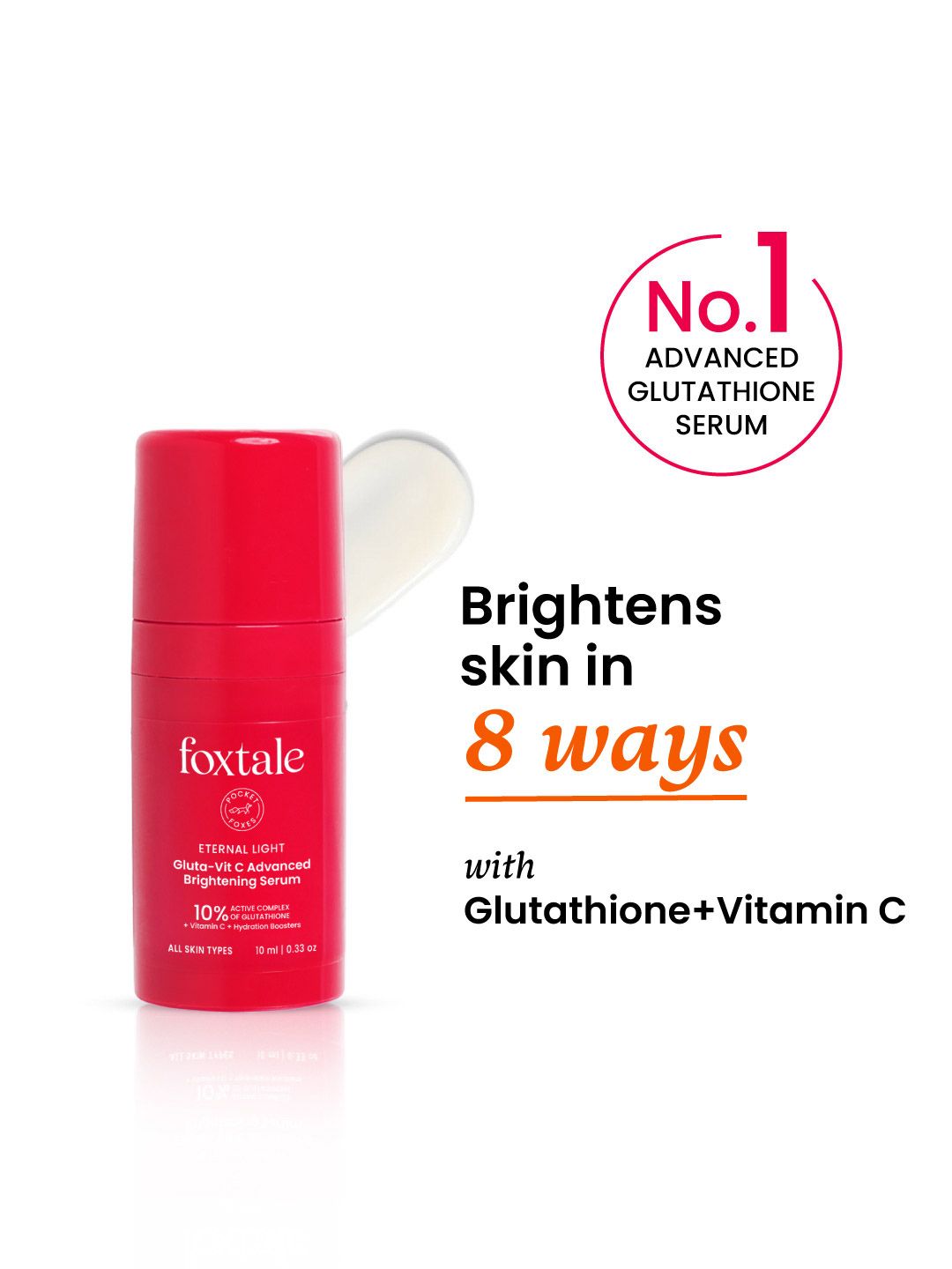 FoxTale Foxtale 10% Vitamin C-Glutathione Brightening Serum for Glowing Skin 10ml Myntra sale