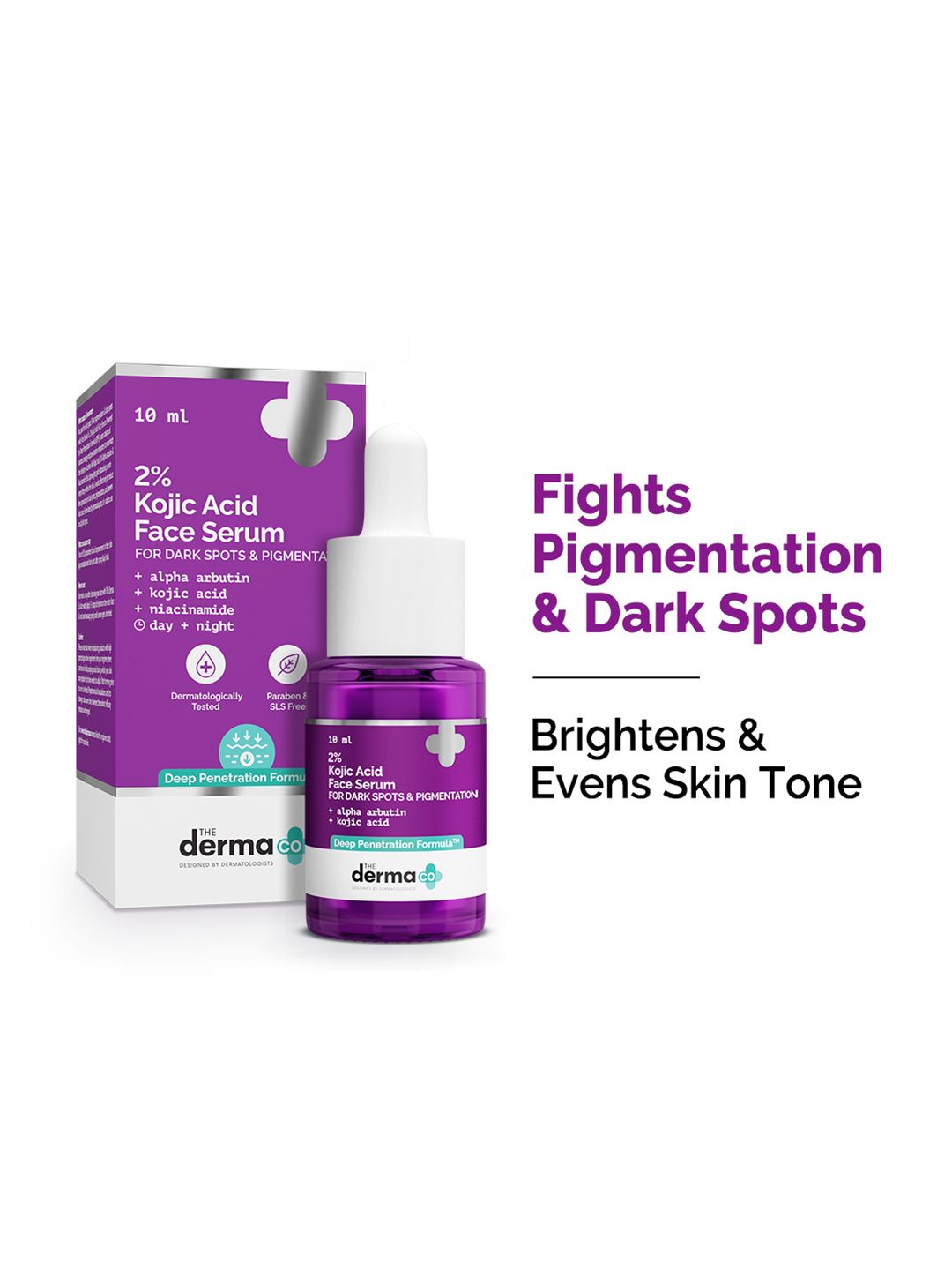 The Derma co. The Derma co. 2% Kojic Acid Face Serum - Reduces Dark Spots Pigmentation & Ble Myntra sale