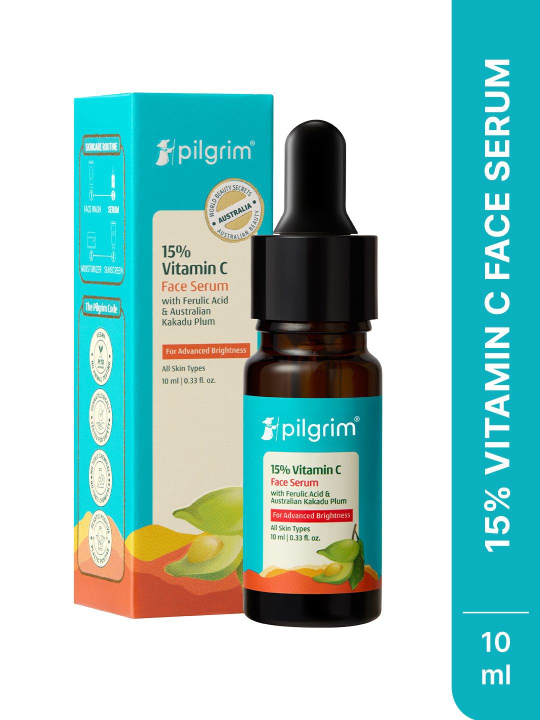 Pilgrim Pilgrim 15% Vitamin C Face Serum With Ferulic Acid & Australian Kakadu Plum - 10ml Myntra sale