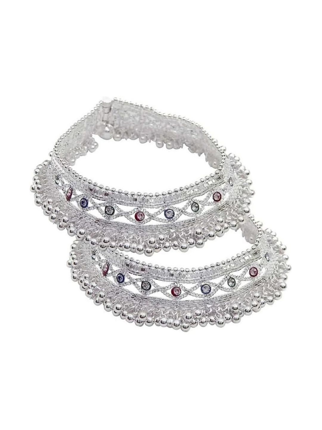 sonu select Women Silver-Plated Alloy Bridal Anklets Myntra sale