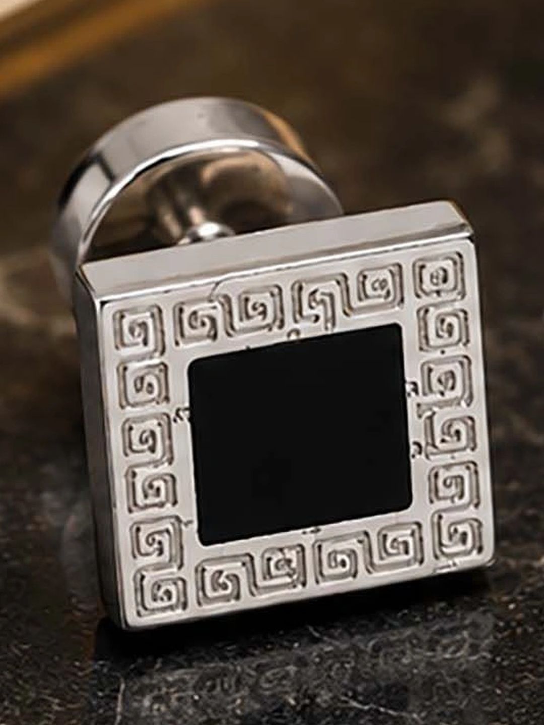 Utkarsh Unisex Stainless Steel Square Studs Myntra sale