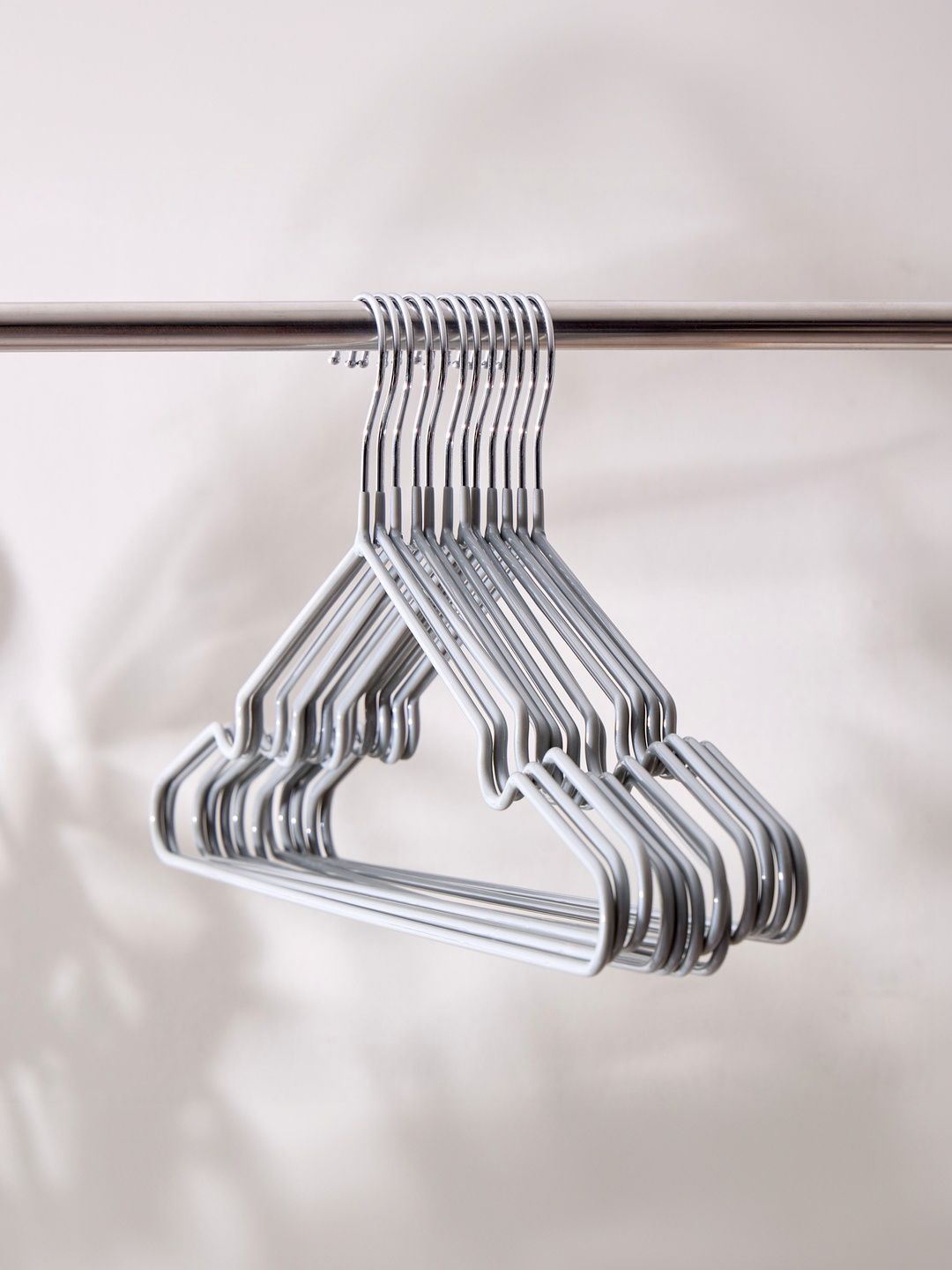 Home Centre Home Centre Set Of 12 Grey Non-Slip Design Iron Clothes Hanger Myntra sale