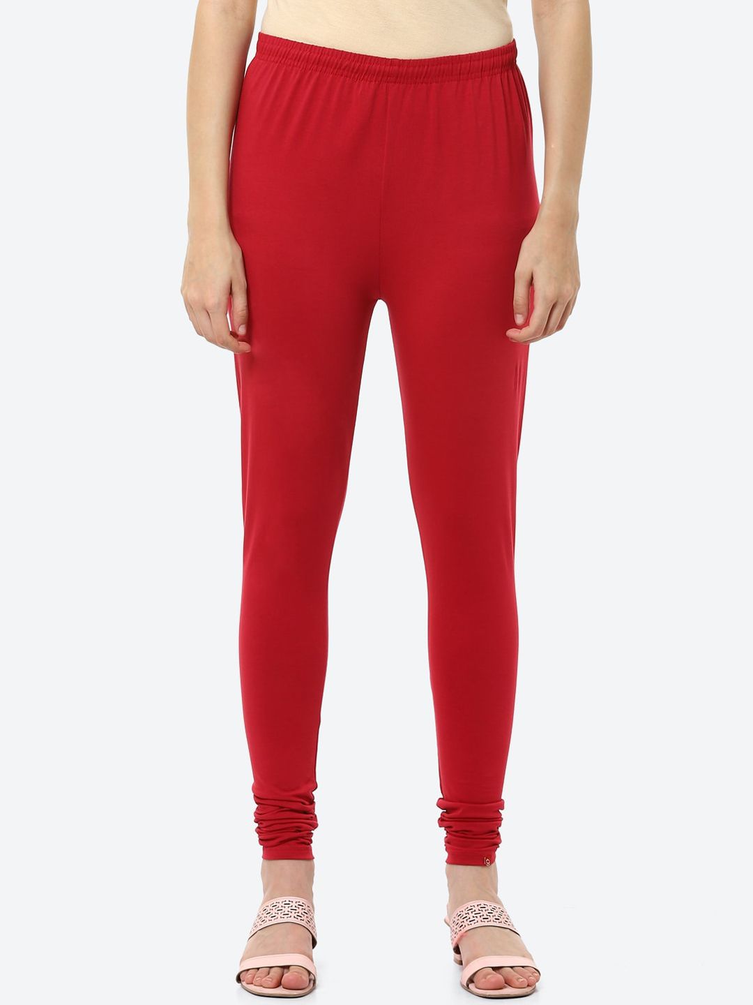 Biba Biba Women Red Solid Knitted Churidar Myntra sale