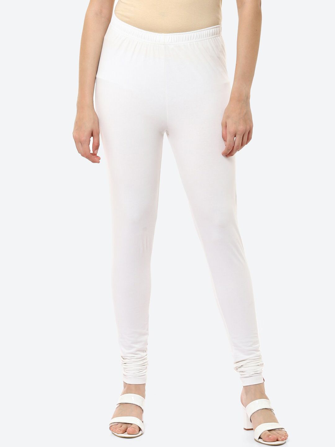 Biba Biba Women Off White Solid Churidar Myntra sale