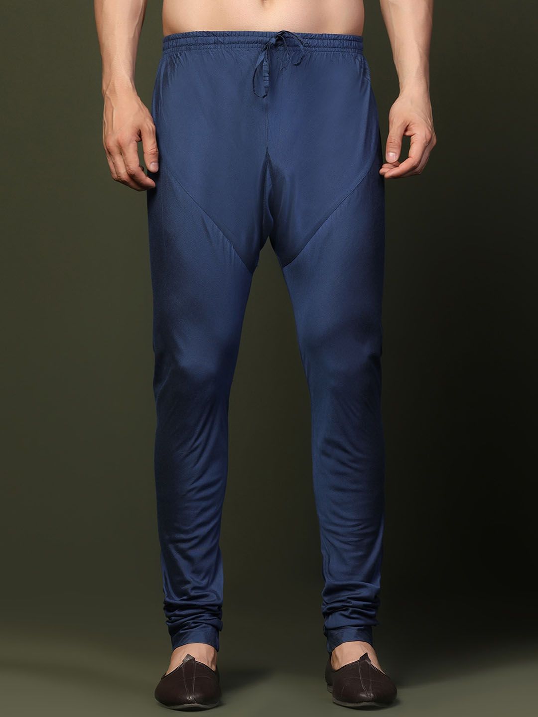 KISAH KISAH Men Straight-Fit Mid-Rise Churidar Myntra sale