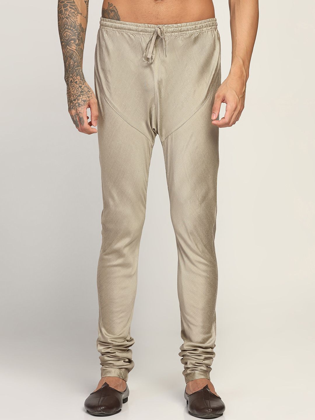 KISAH KISAH Men Straight-Fit Churidar Myntra sale