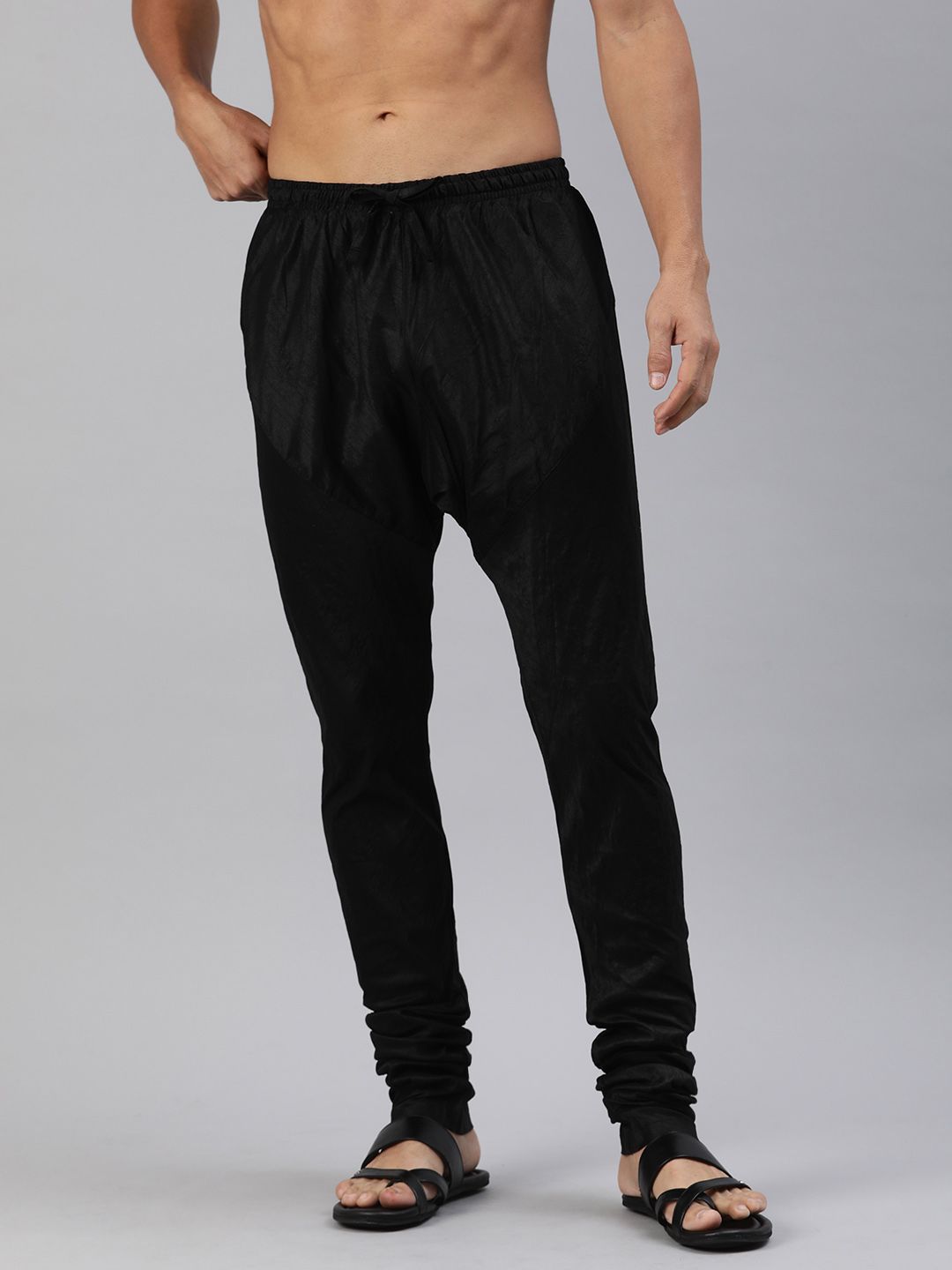 Manthan Manthan Men Solid Mid-Rise Churidar Myntra sale