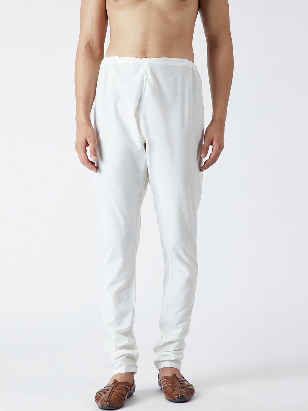 SOJANYA SOJANYA Men White Solid Pyjama Myntra sale