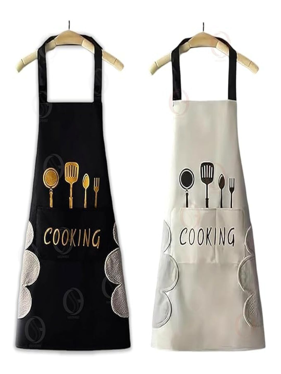 GOLDENEYEHOUSE GOLDENEYEHOUSE Set Of 2 Printed Waterproof Aprons Myntra sale