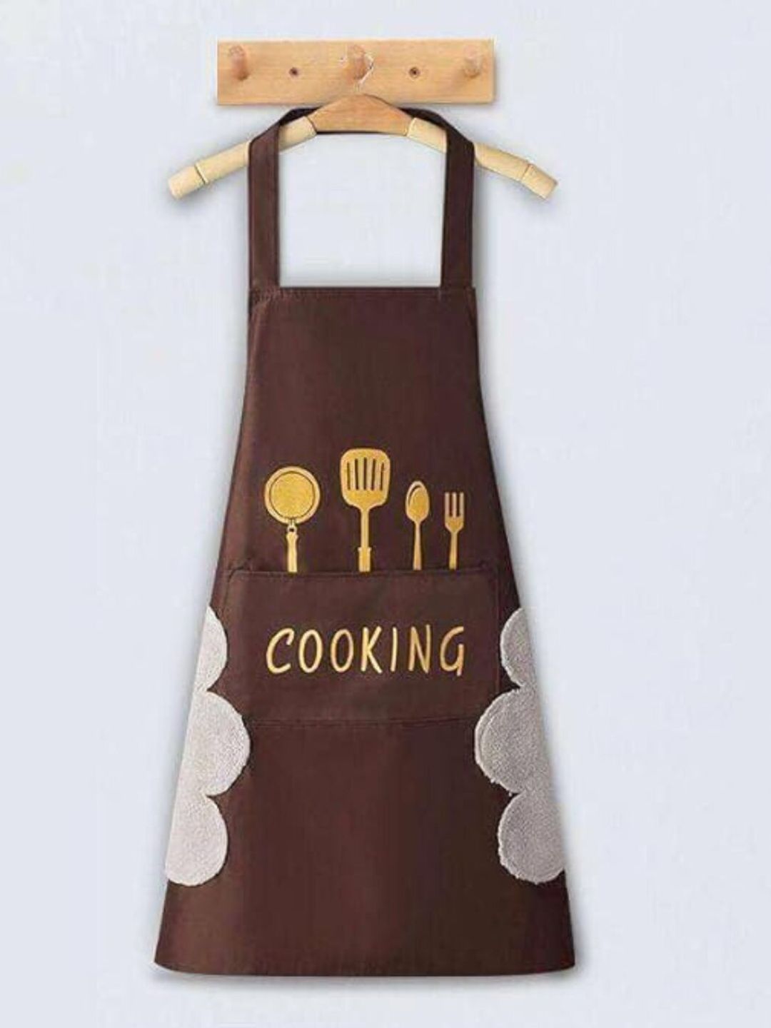 CROSMO CROSMO Printed Waterproof Apron With Side Towels & Front Pocket Myntra sale