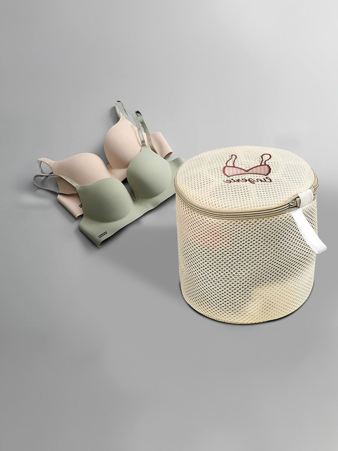 Stylista Set Of 3 Cylindrical Mesh Lingerie Washing Bag With Zipper Myntra sale