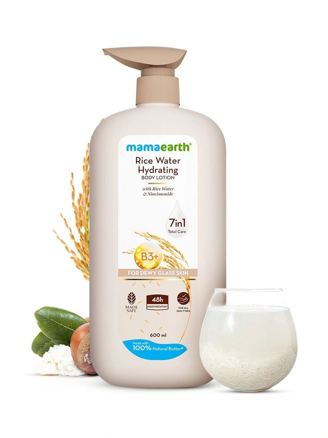 Mamaearth Rice Water Hydrating Body Lotion with Niacinamide - 600 ml Myntra sale