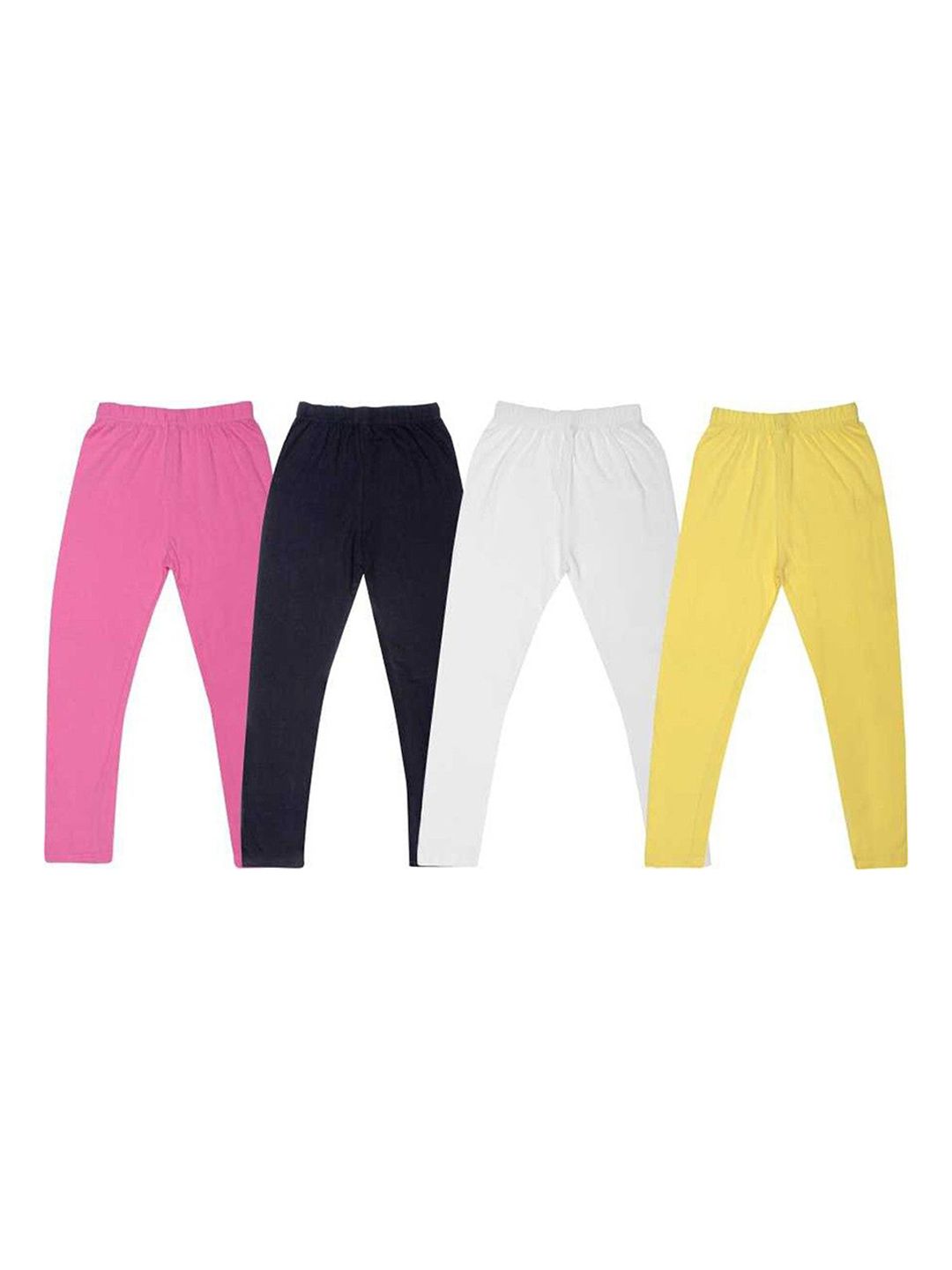FRENCH KLEIDER Girls Pack Of 4 Churidar-Length Leggings Myntra sale