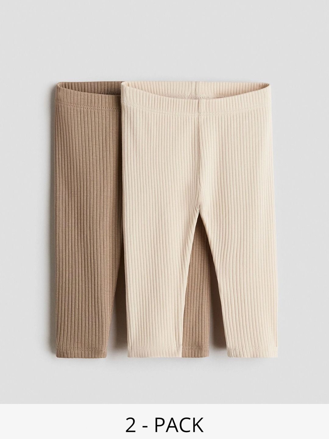 H&M Cream & Beige Pack of 2 Leggings Myntra sale