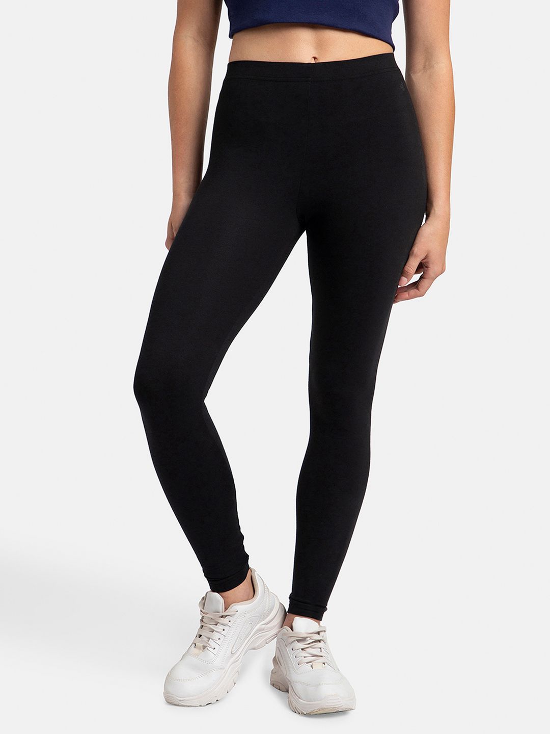 Jockey Super Combed Cotton Stretch Leggingssoft Waistband-AW87 Myntra sale