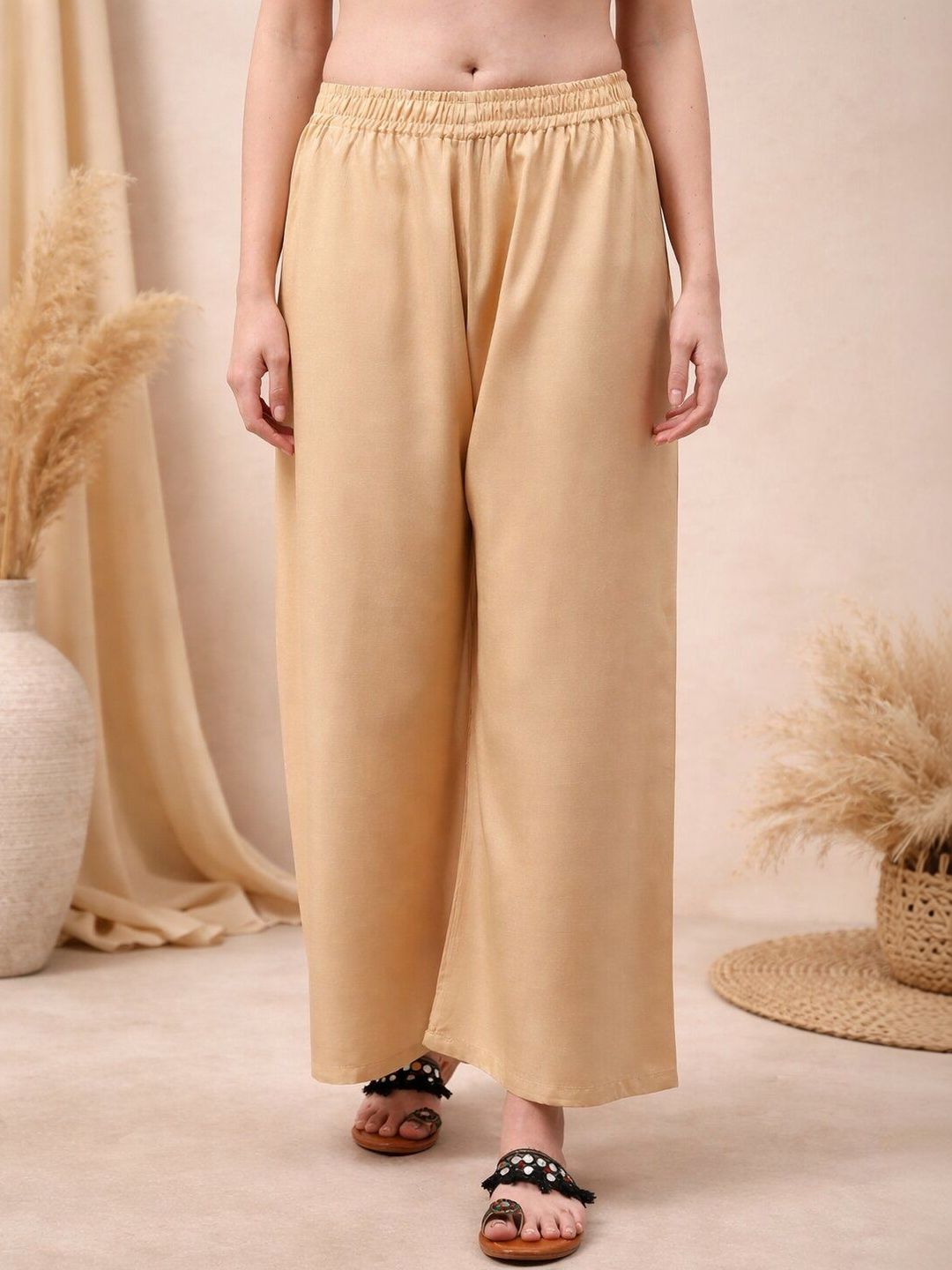 KALINI Women Flared Ethnic Palazzos Myntra sale