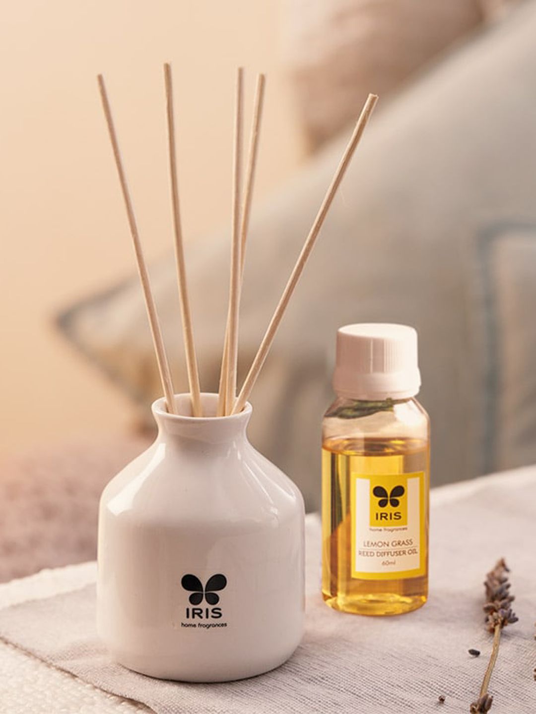 Iris Lemongrass Reed Diffuser with Oil 60ml Myntra sale