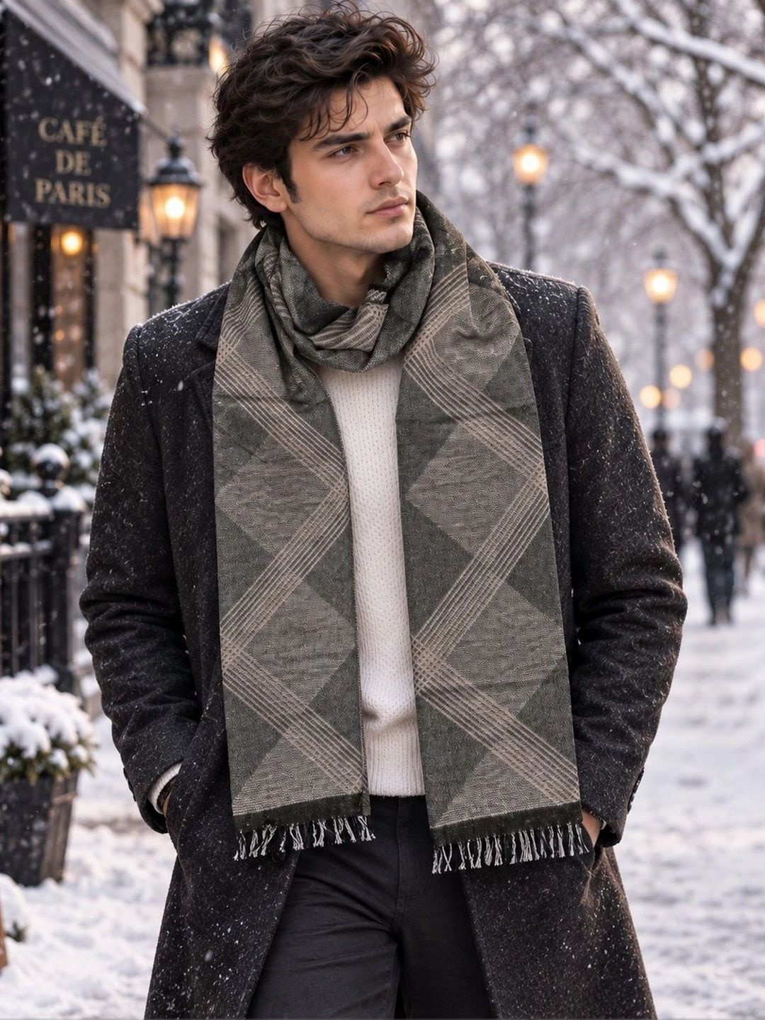 Moda Rapido Men Checked Acrylic Mufflers Myntra sale