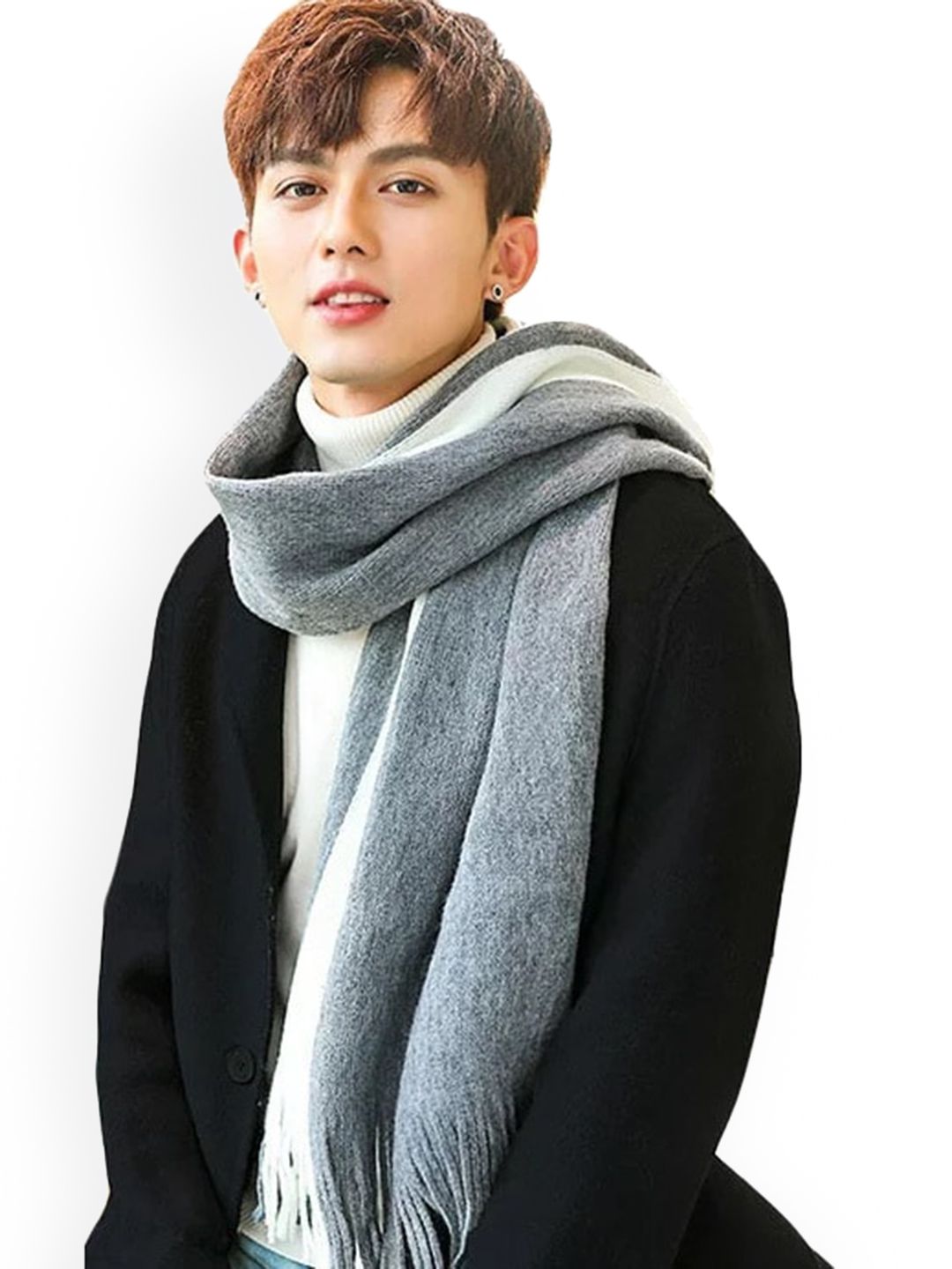 Alexvyan Line Woolen Acrylic Winter Muffler Myntra sale