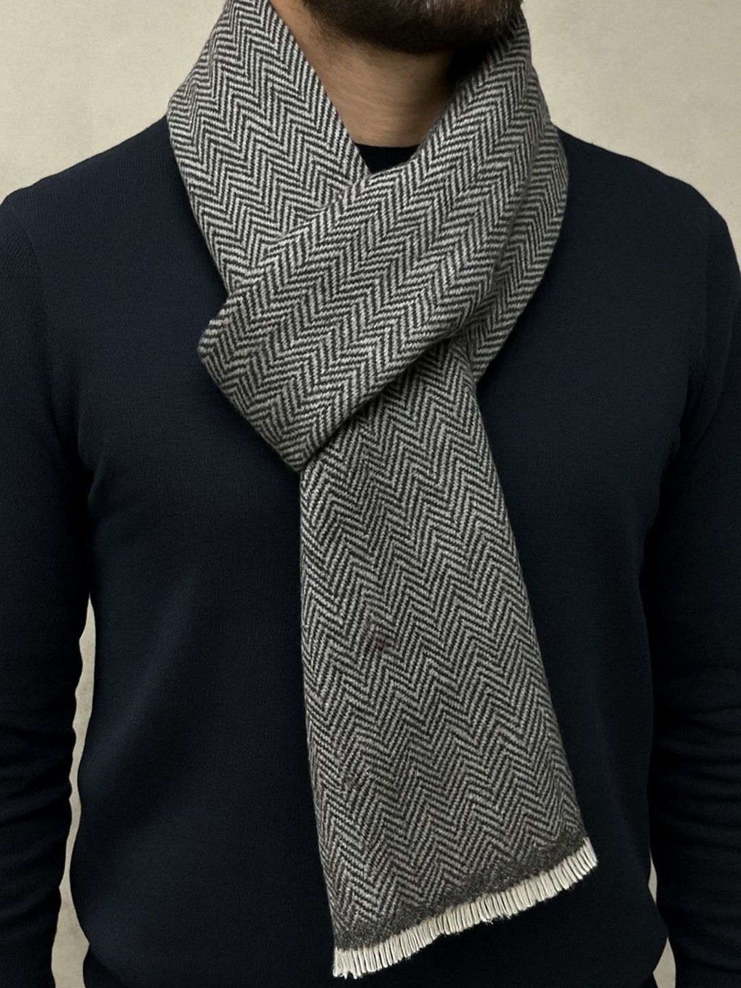 MODARTA Men Self Design Merino Wool Mufflers Myntra sale