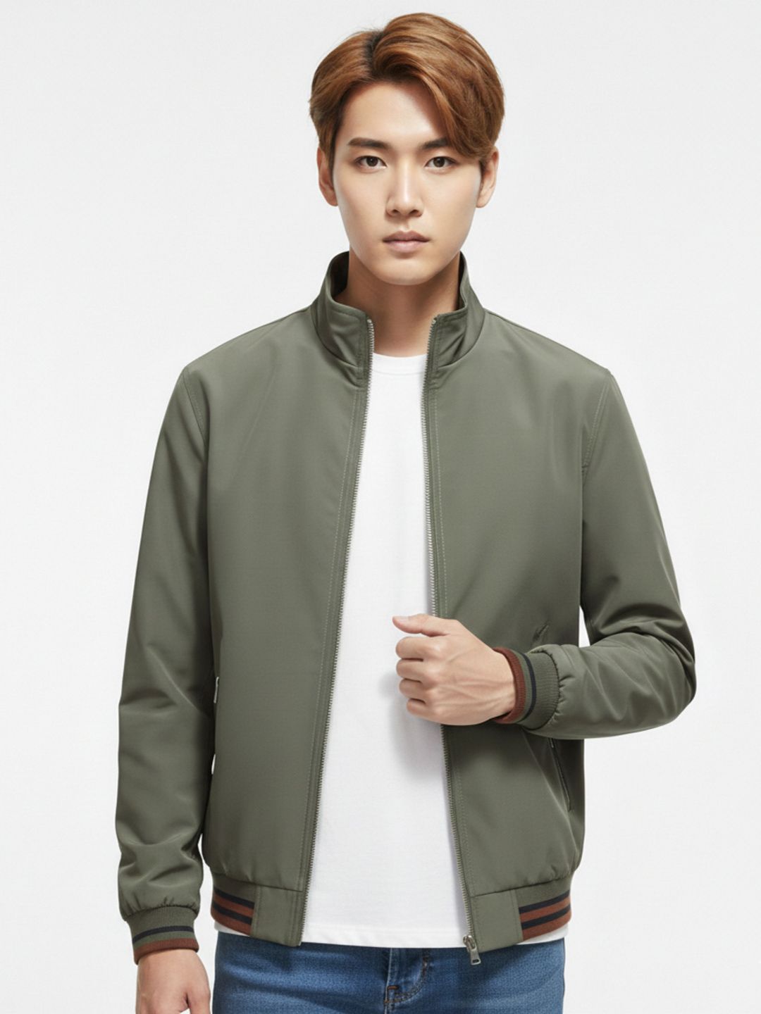 Roadster The Roadster Lifestyle Co Mandarin Collar Bomber Jackets Myntra sale