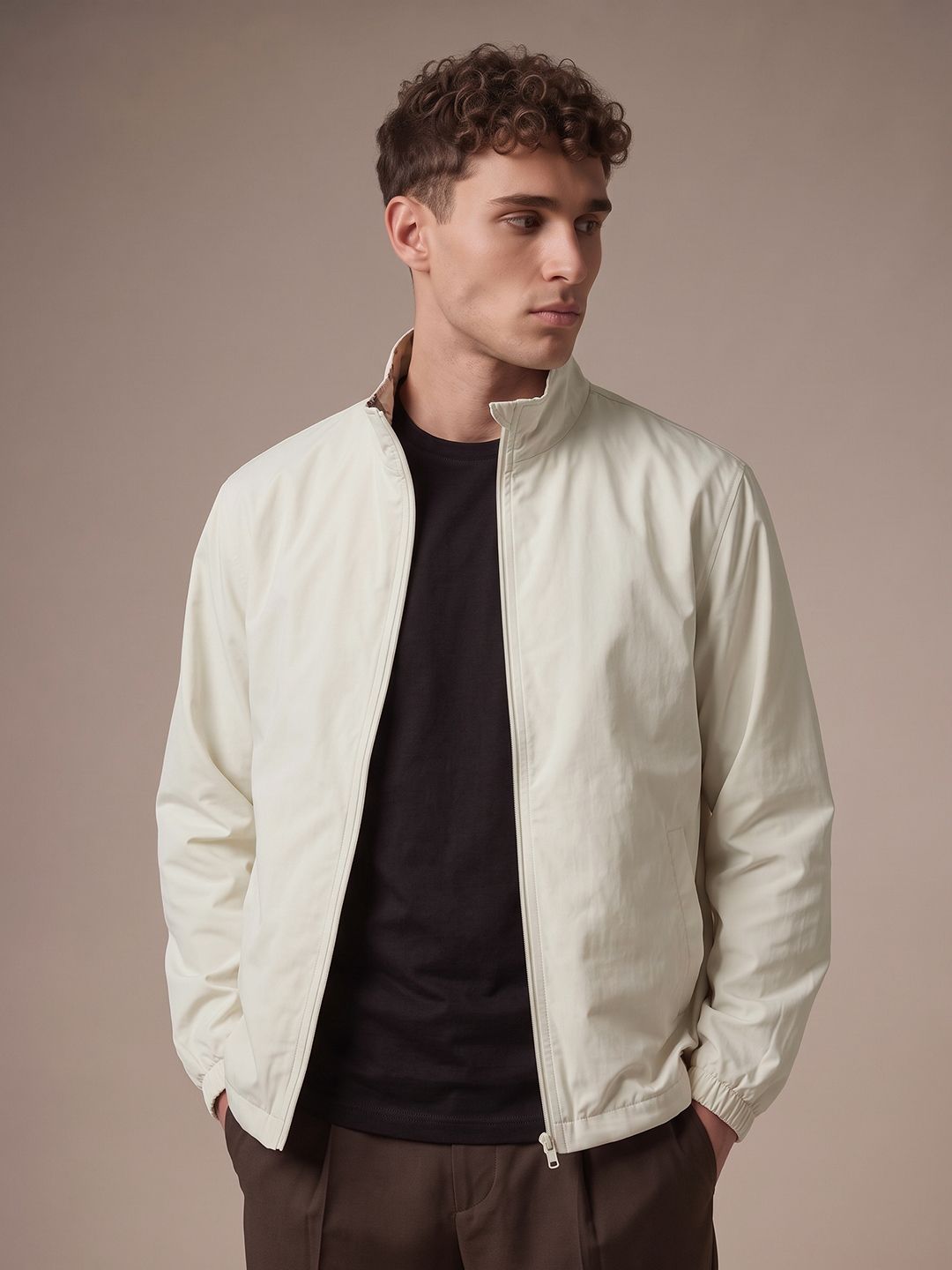 glitchez Men Typography Printed Relaxed Fit Windcheater Tailored Jacket Myntra sale