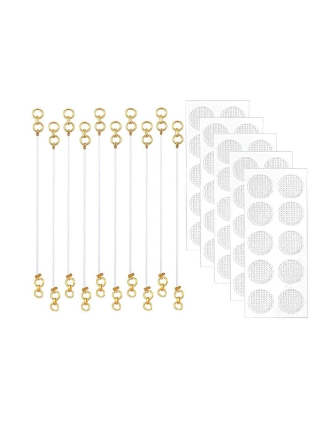ARISTAL Jewellery ARISTAL Unisex Set of 10 Gold Ear Chain & Support Patch Myntra sale
