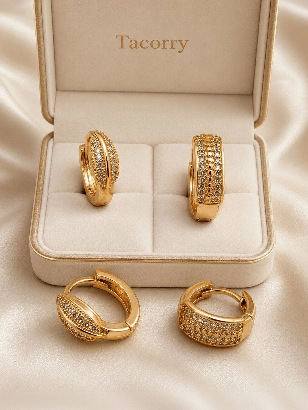 TACORRY Circular Hoop Earrings Myntra sale
