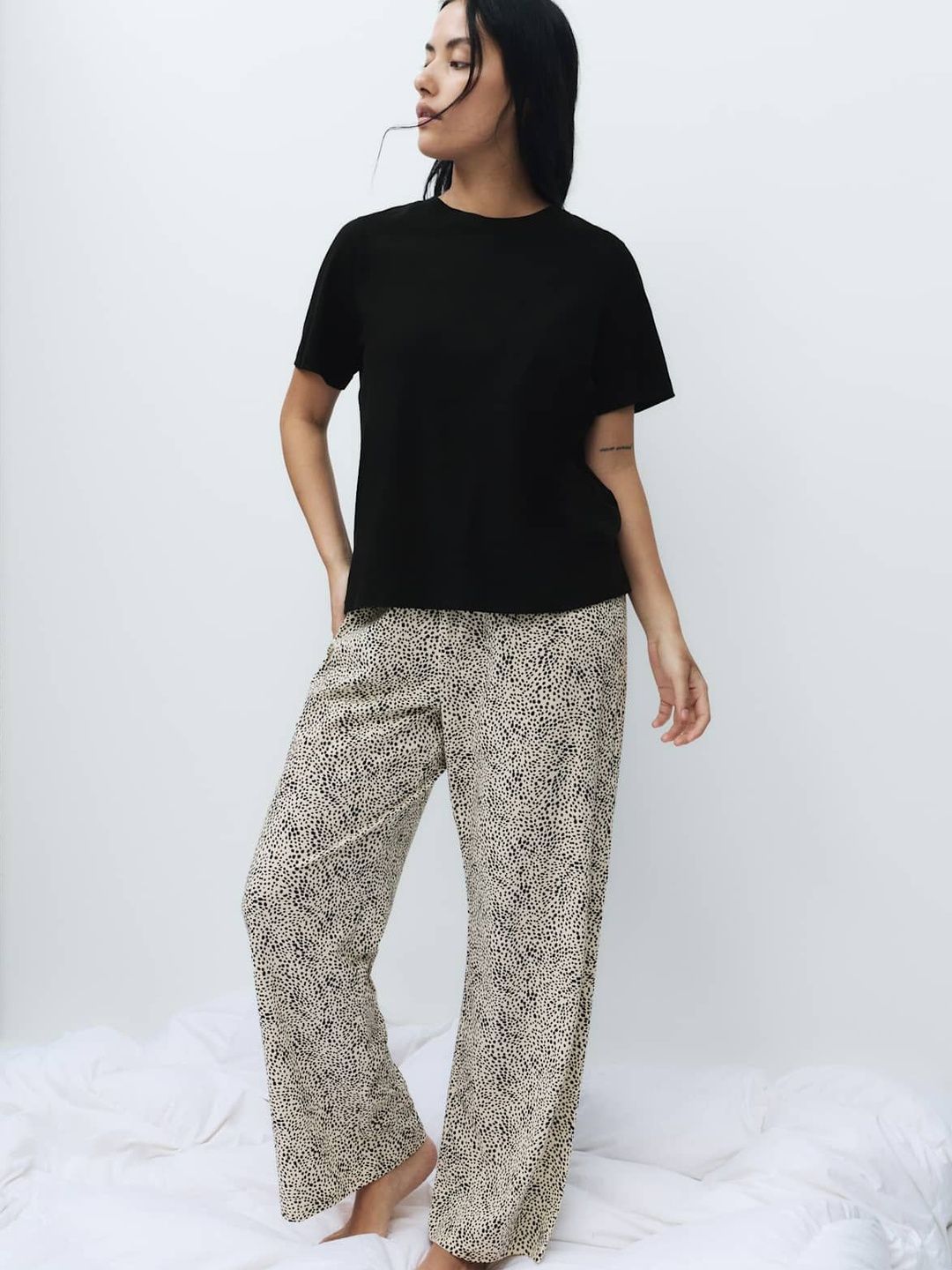 Marks & Spencer Pure Cotton Printed Pyjama Set Myntra sale