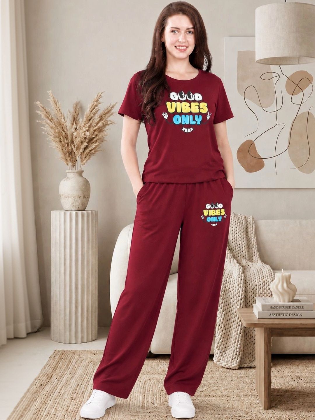 ELVIA Women Printed Night suit Myntra sale