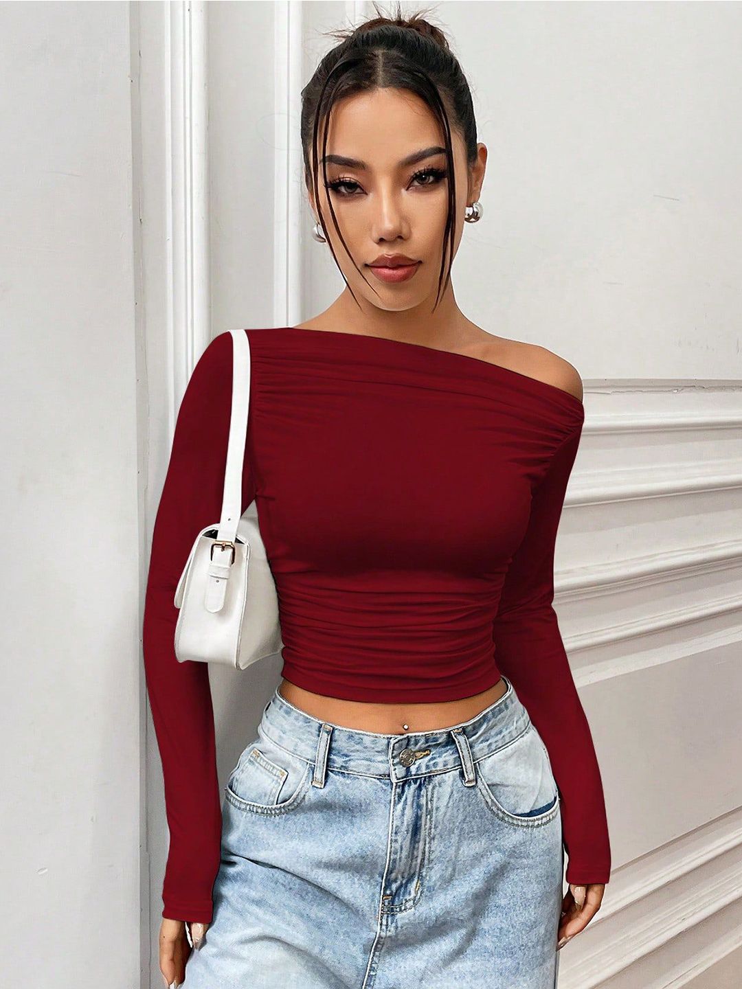 Istyle Can Istyle Can Women Solid Off-Shoulder Top Myntra sale