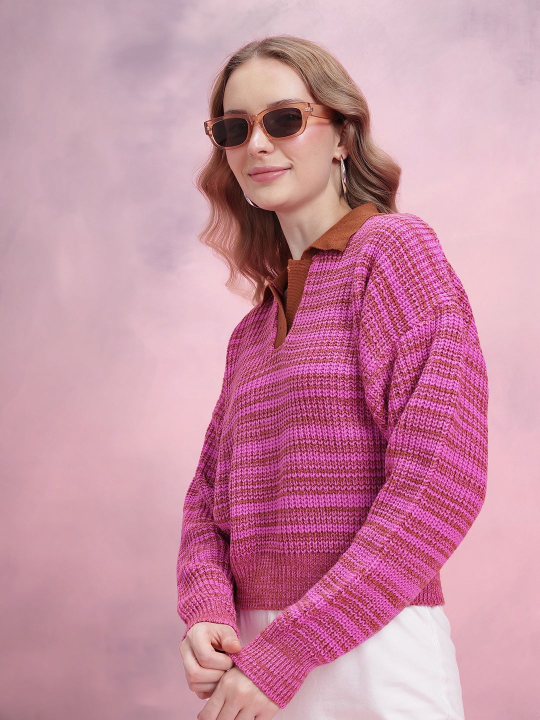 DressBerry Women Striped Pullover Myntra sale