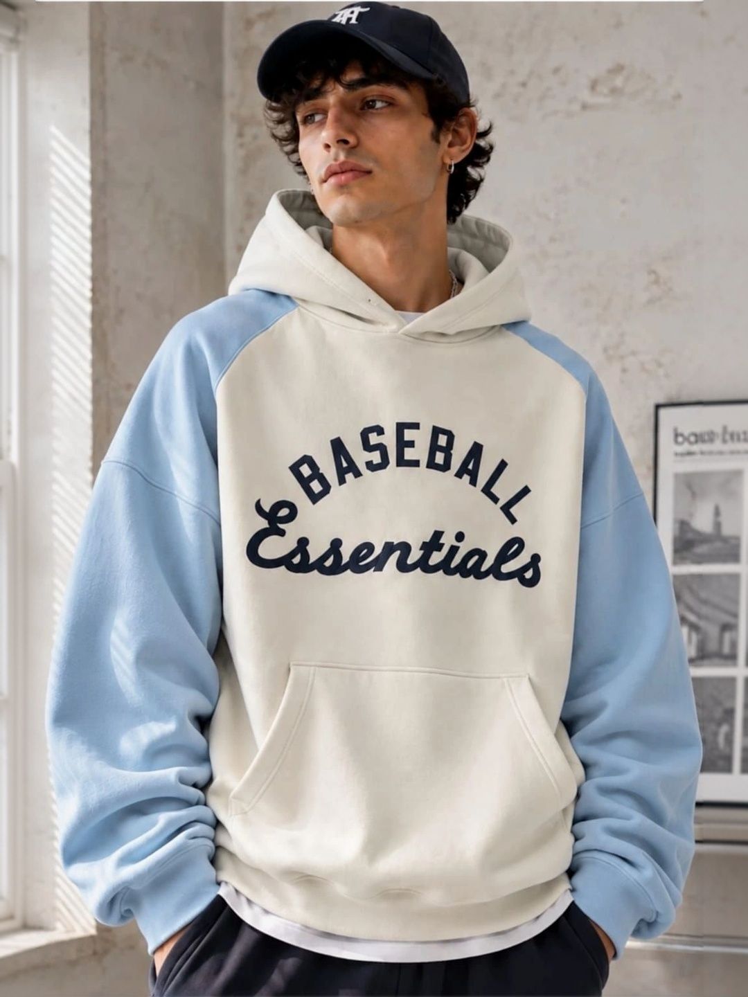 Mast & Harbour Men Colourblocked Hooded Sweatshirt Myntra sale