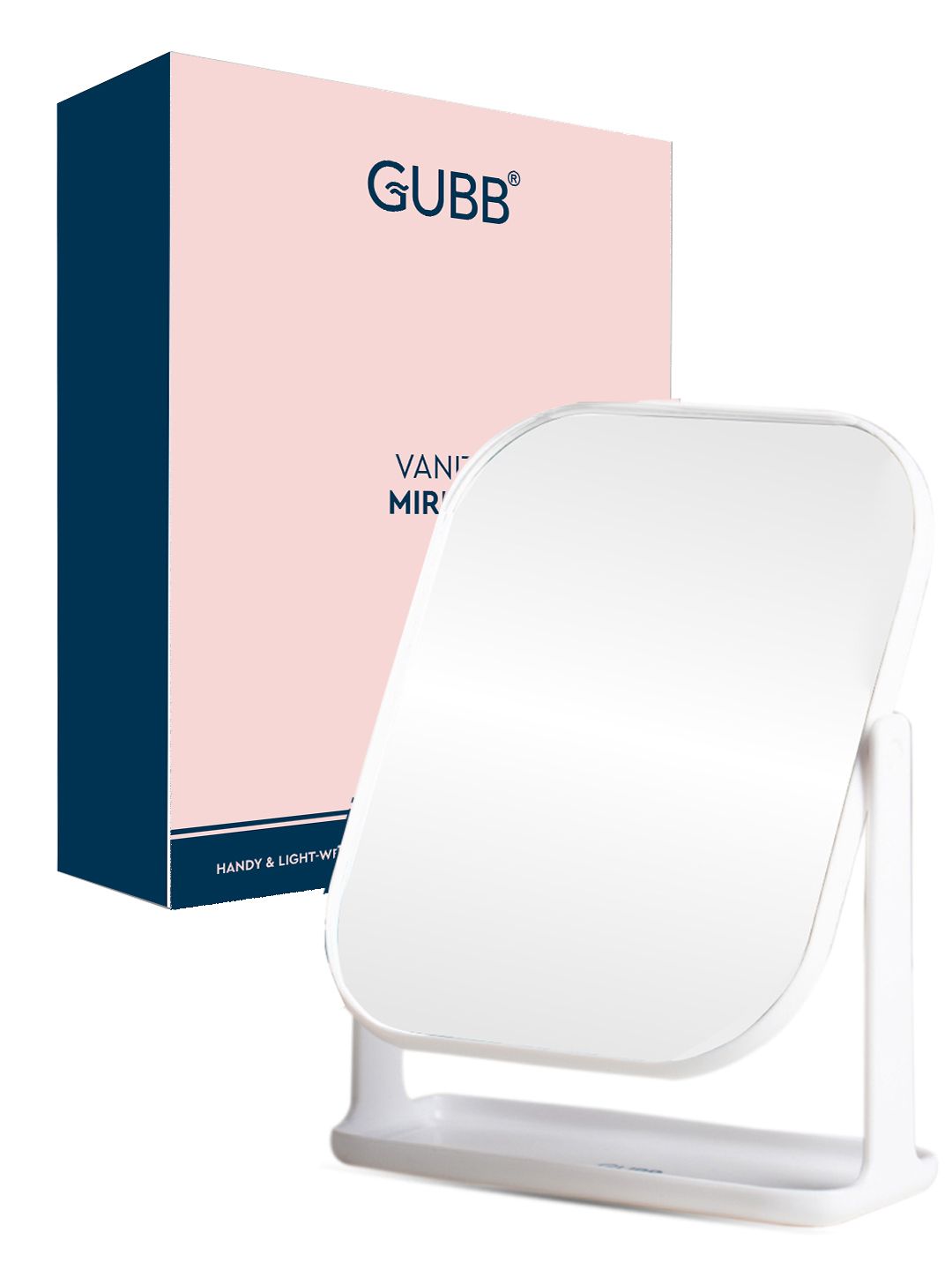 GUBB White Solid Rectangular Glass Table Top Mirror Myntra sale