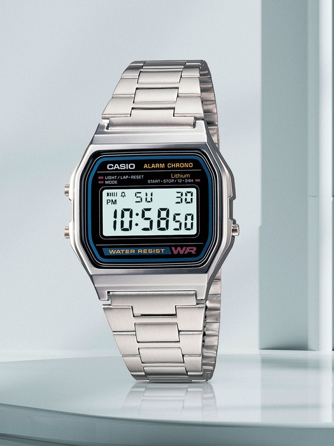 Casio Vintage Series A-158WA-1Q Grey Digital Dial Metal D011 Myntra sale