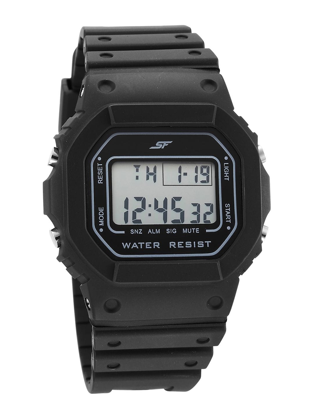 Sf Hexa Digital With Black Strap Unisex Watch - 77122pp02 Myntra sale