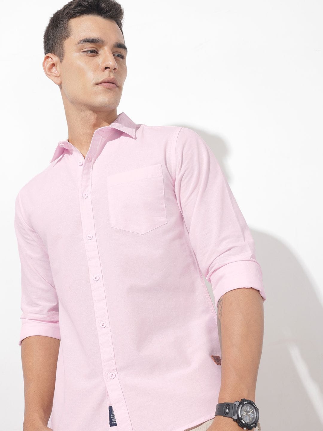 Roadster The Roadster Lifestyle Co. Men Premium Linen Cotton Casual Shirt Myntra sale