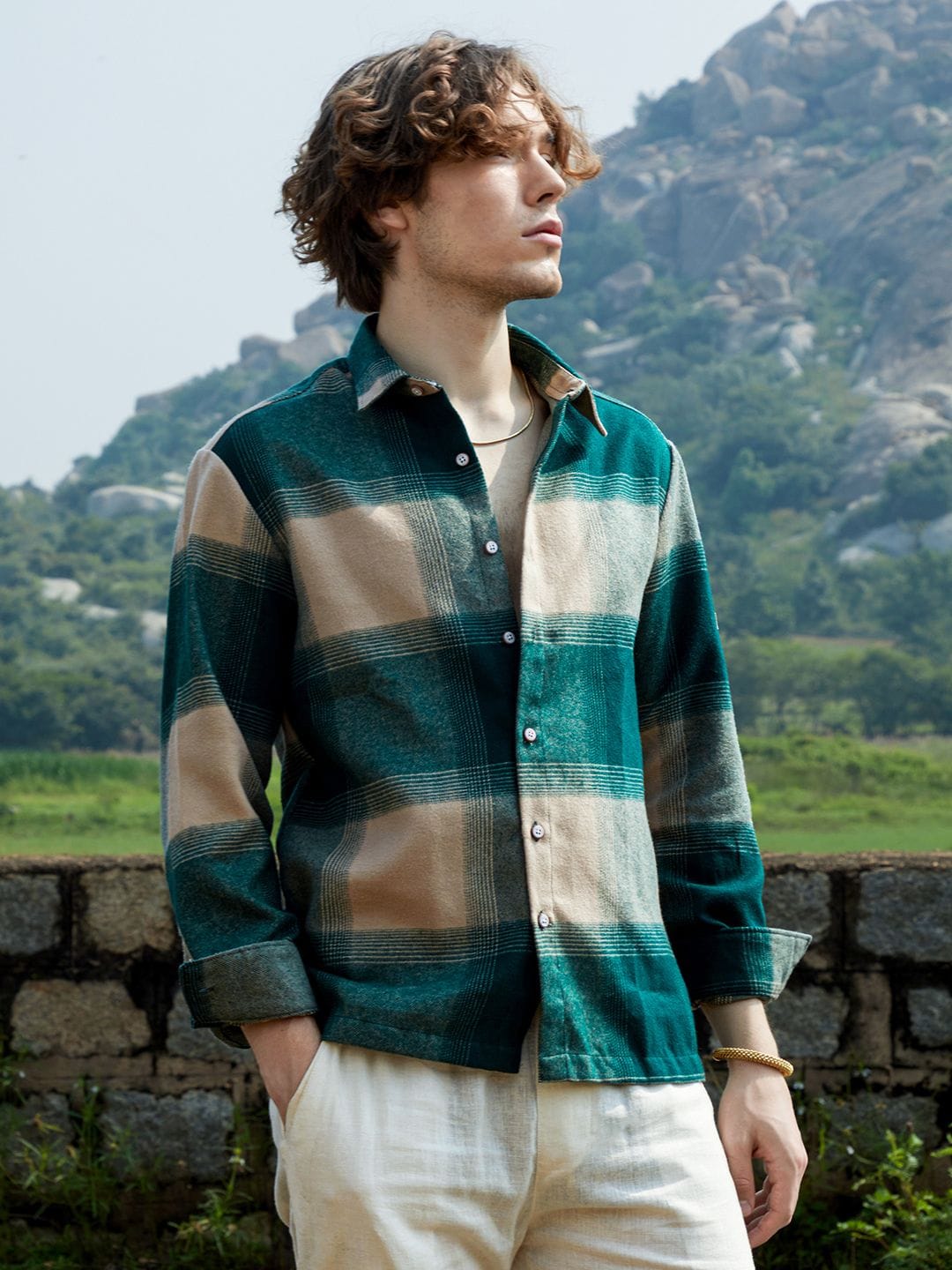 CAHOOT CAHOOT Men Comfort Opaque Checked Casual Shirt Myntra sale