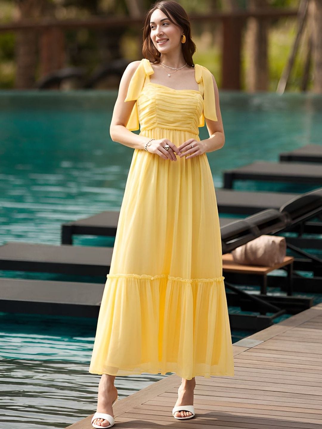 aayu aayu Women Maternity Maxi Dress Myntra sale
