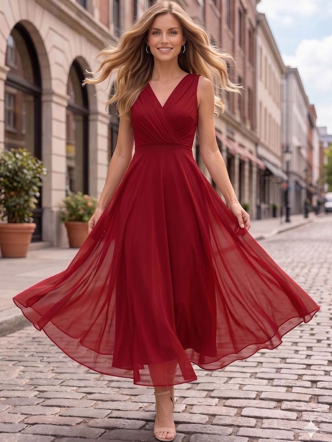 aayu aayu Georgette Maxi Wrap Dress Myntra sale