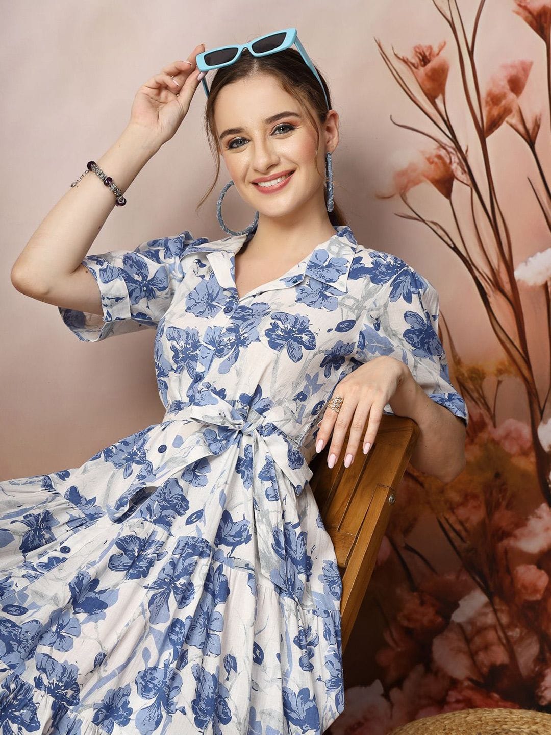 Stylum Stylum Floral Print Fit & Flare Maxi Dress Myntra sale