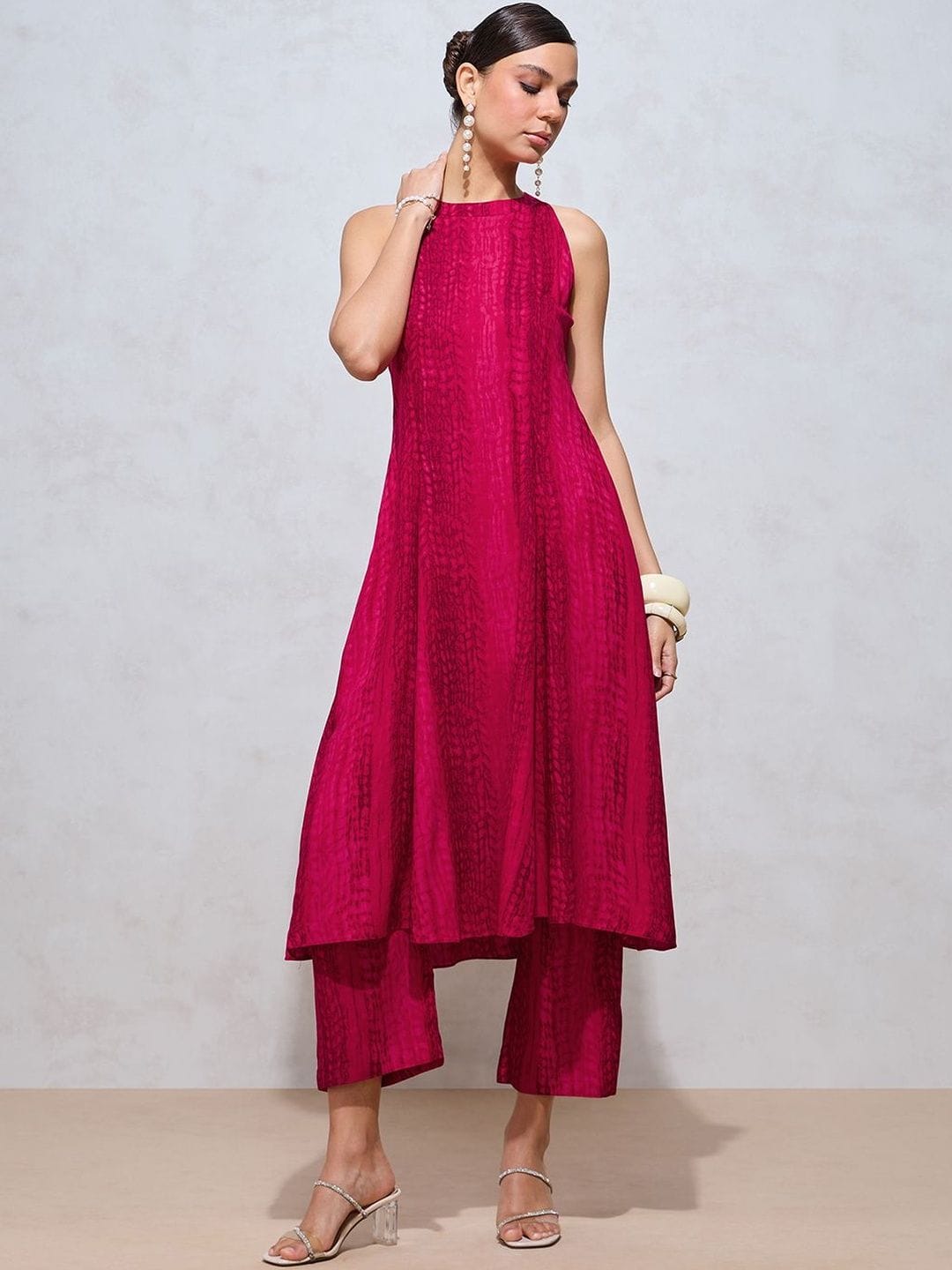 FLOWERVELLY FLOWERVELLY Women Printed Pure Cotton Kurta with Pyjamas Myntra sale