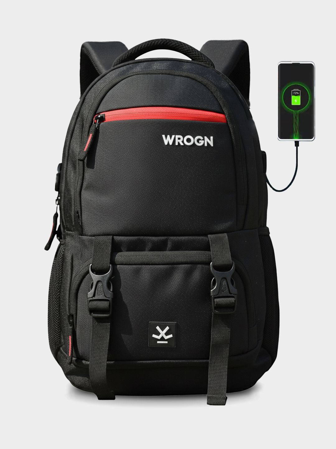 WROGN Unisex Backpack with USB Charging Port 23L Myntra sale