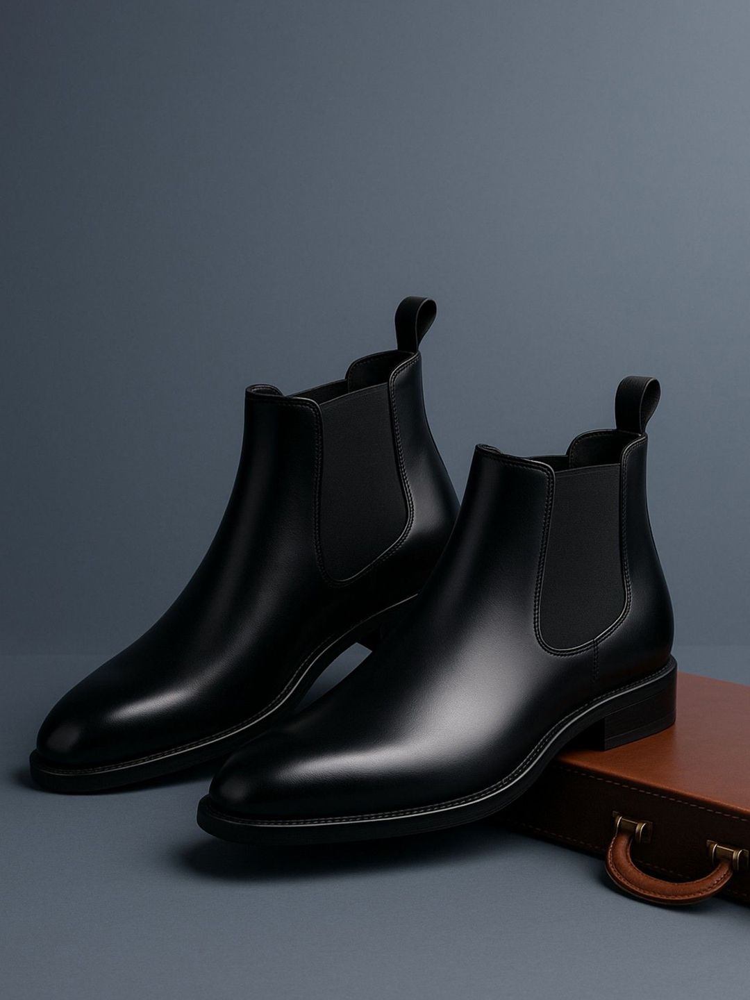 KRAASA Men Round Toe Chelsea Boots Myntra sale