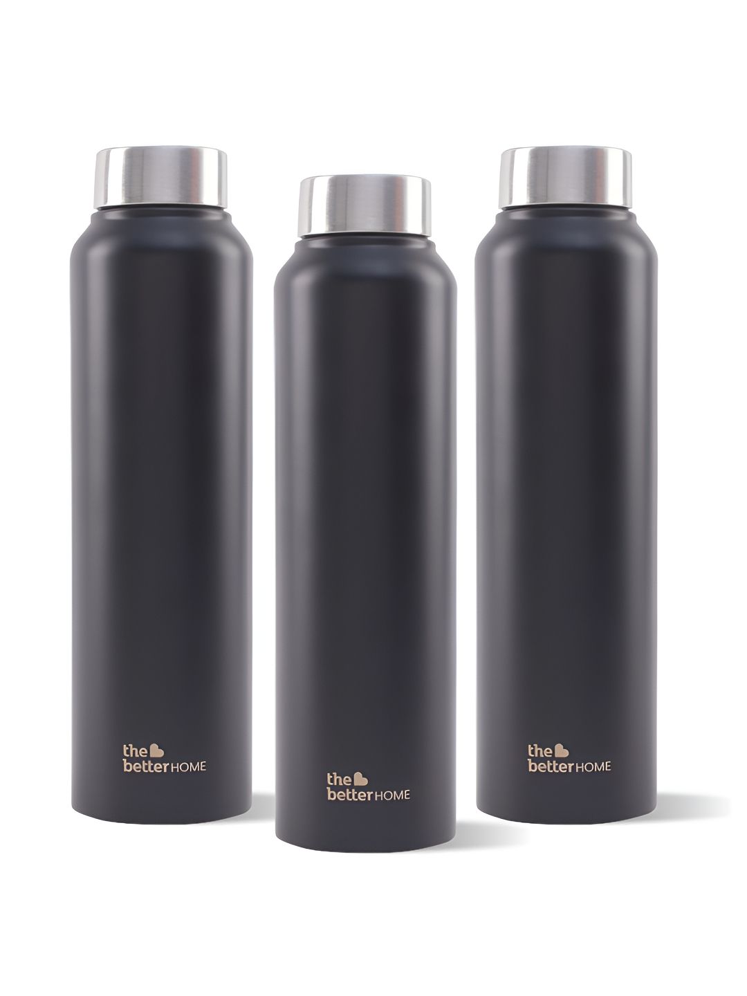 The Better Home Brand Logo Stainless Steel Double Wall Vacuum 3 Pcs Water Bottle - 1L Myntra sale