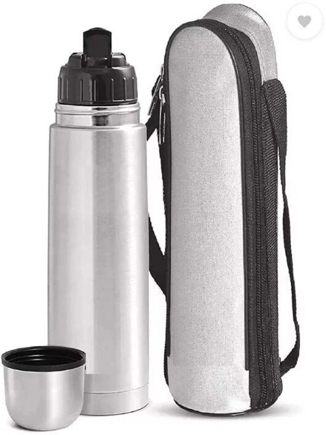 GR8INDIA Transparent & Silver-Toned Single Stainless Steel Solid Water Bottle Myntra sale